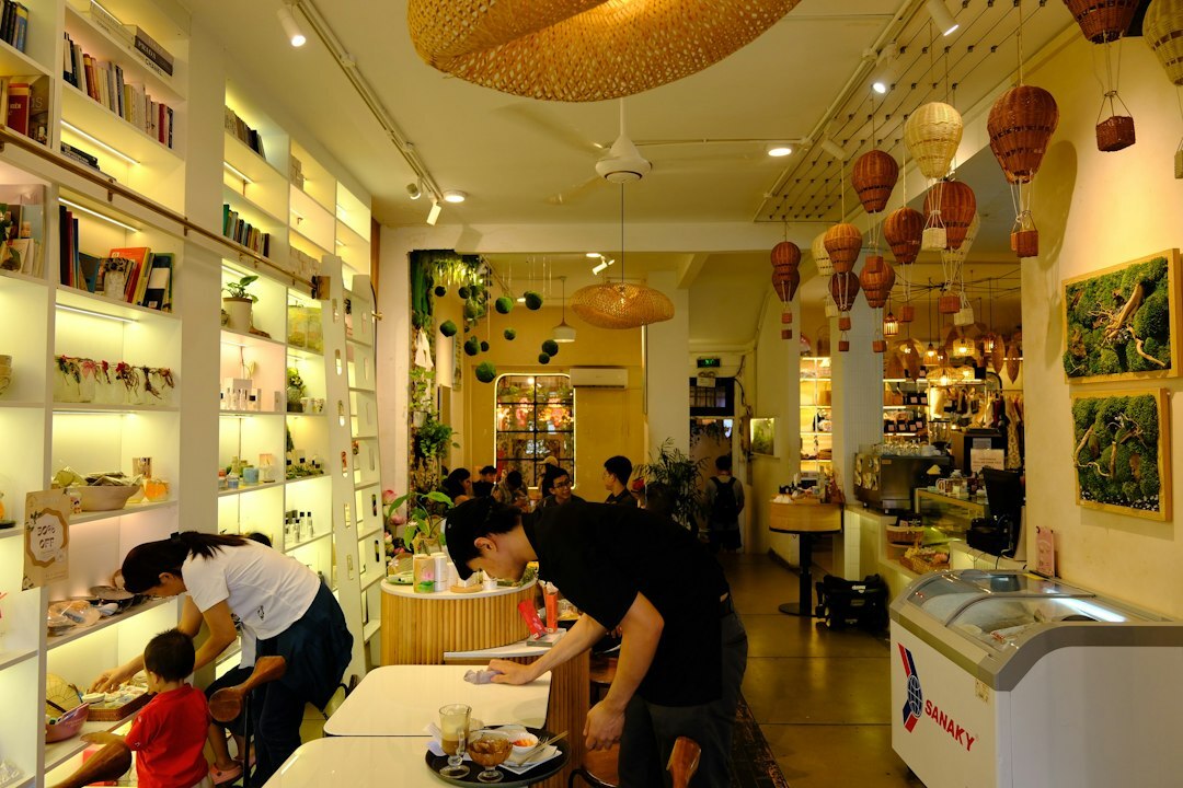 store interior with customers