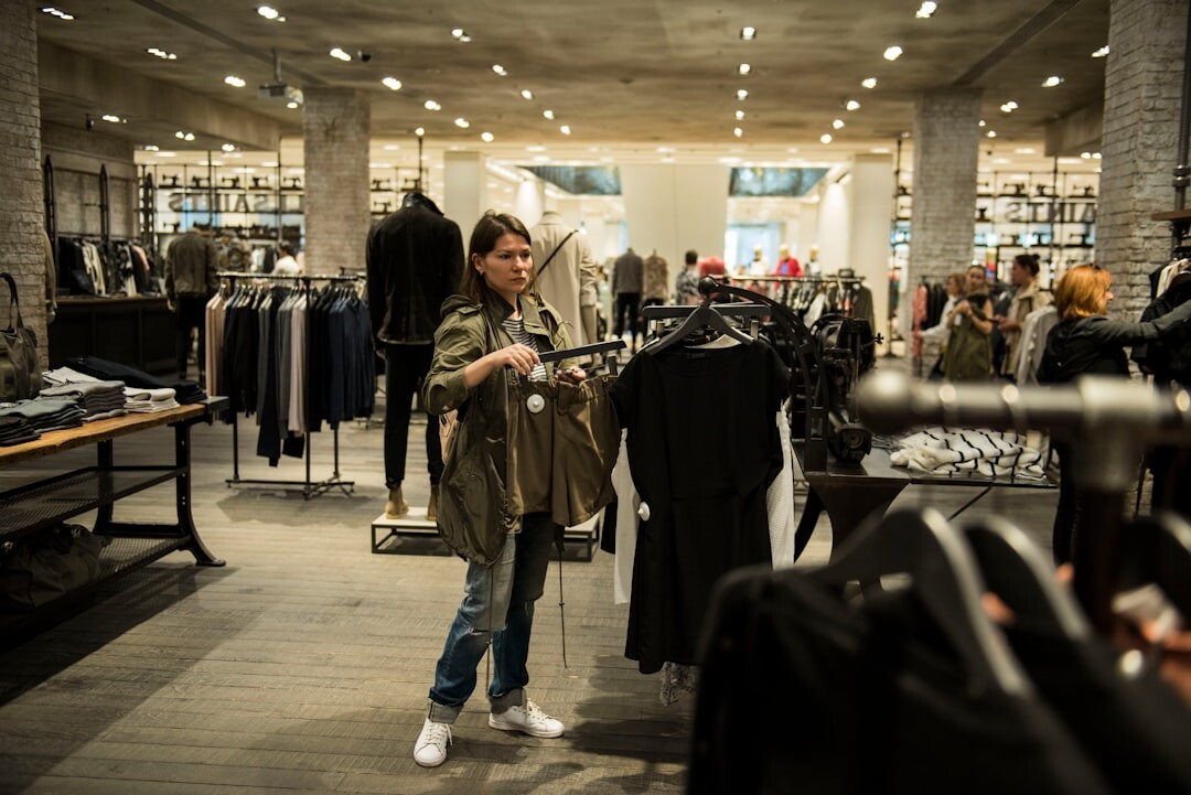 store detective watching shoppers