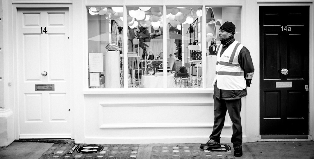 store detective watching customers